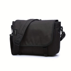 Solid Messenger Bag Flap Crossbody Handbag