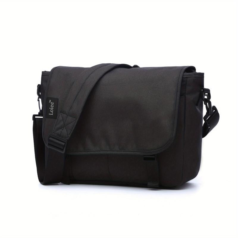Solid Messenger Bag Flap Crossbody Handbag