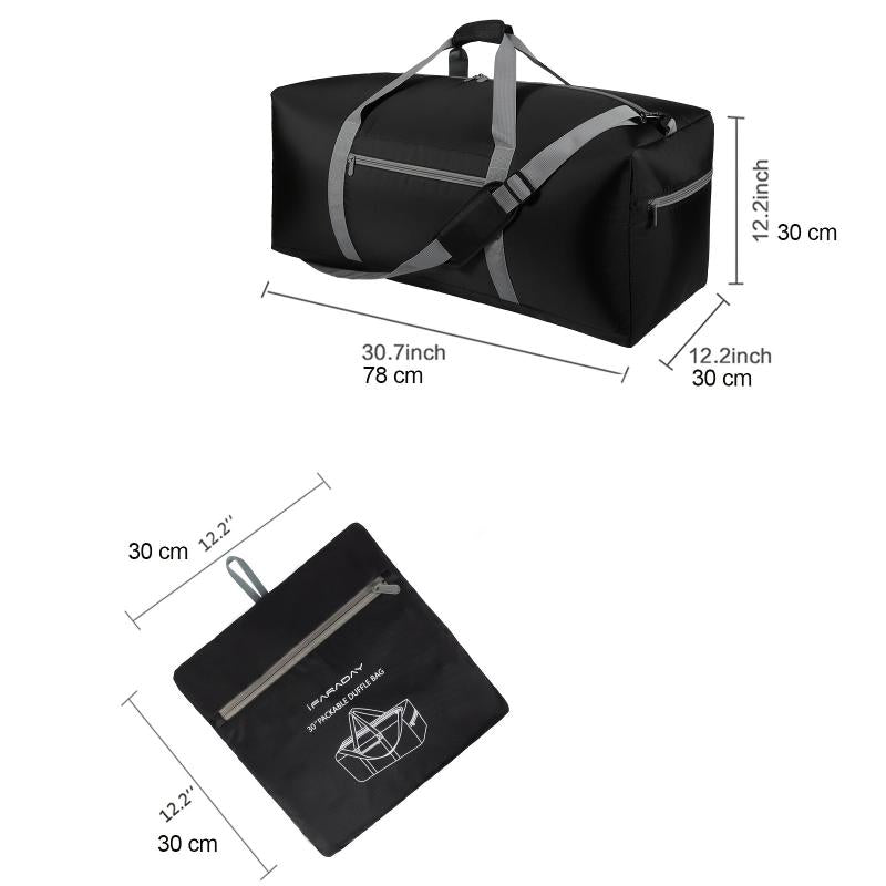 Foldable Travel Storage Bag Lightweight Duffel Zipper Bag