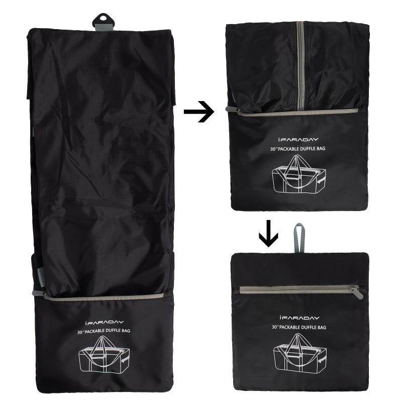 Foldable Travel Storage Bag Lightweight Duffel Zipper Bag