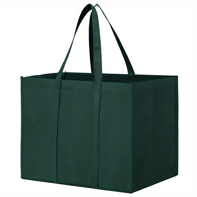 1pc Large Reusable Grocery Shopping Bags Foldable Tote Bags Bulk Can Hold 50 LBS