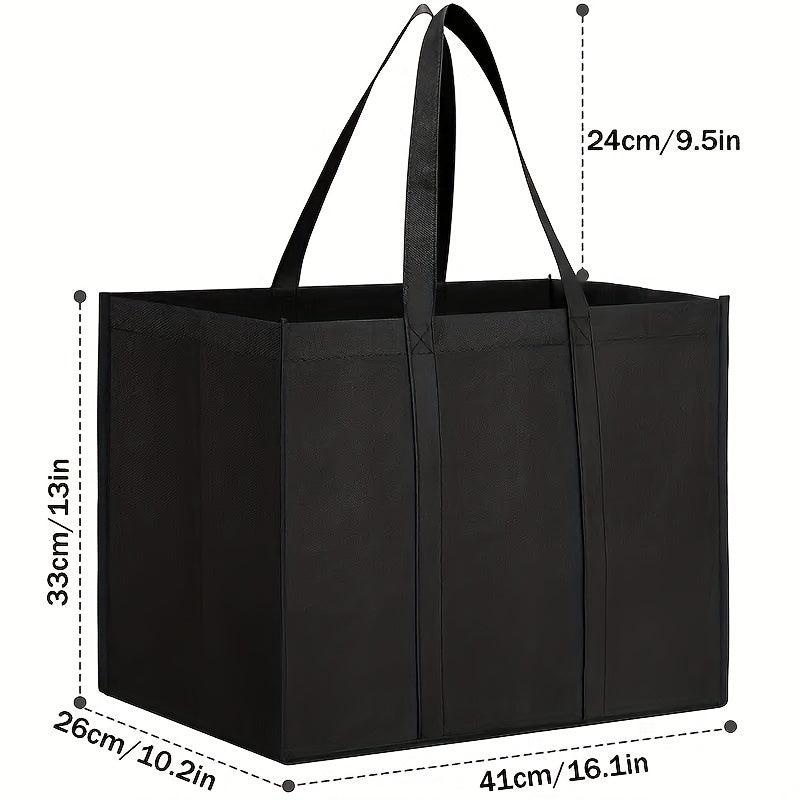 1pc Large Reusable Grocery Shopping Bags Foldable Tote Bags Bulk Can Hold 50 LBS
