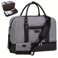 Large Duffle Bag Lightweight Luggage with Shoe Compartment