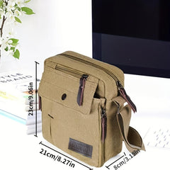 Vintage Canvas Square Bag Lightweight Storage Bag