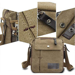 Vintage Canvas Square Bag Lightweight Storage Bag