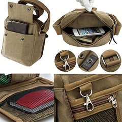 Vintage Canvas Square Bag Lightweight Storage Bag