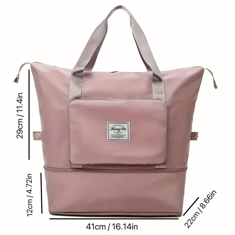 Foldable Travel Bag Large Capacity Expandable Storage for Yoga Swimming