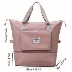 Foldable Travel Bag Large Capacity Expandable Storage for Yoga Swimming
