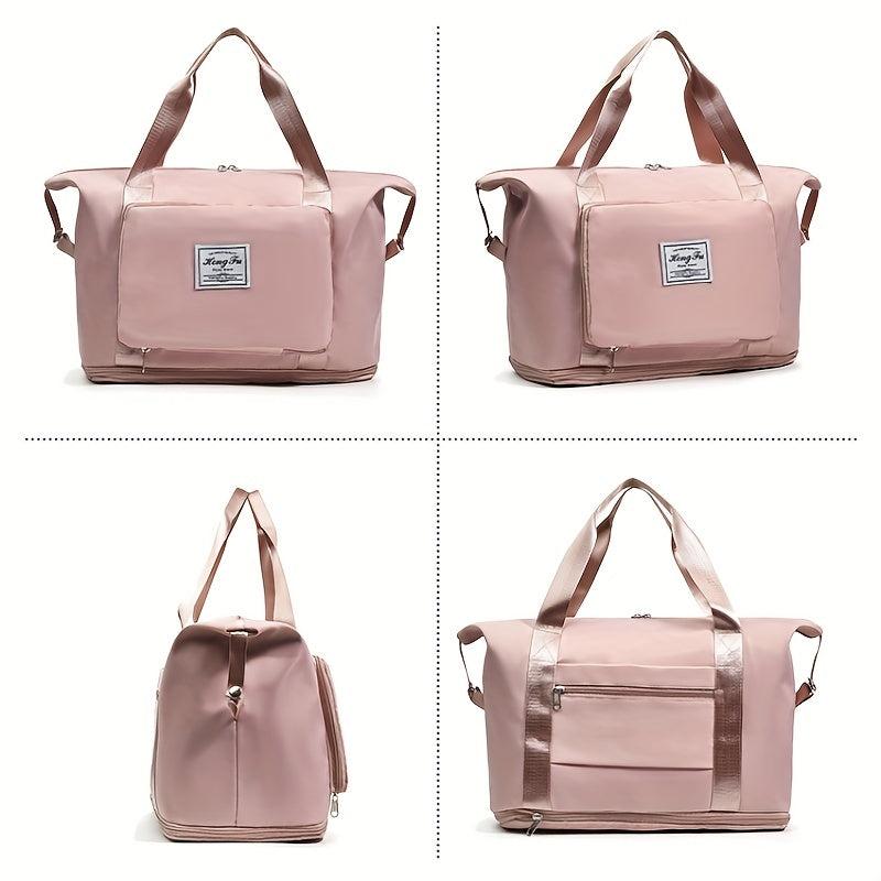 Foldable Travel Bag Large Capacity Expandable Storage for Yoga Swimming
