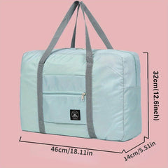 Portable Travel Duffle Bag Zipper Large Capacity Luggage Bag