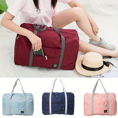 Portable Travel Duffle Bag Zipper Large Capacity Luggage Bag