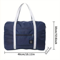 Portable Travel Duffle Bag Zipper Large Capacity Luggage Bag