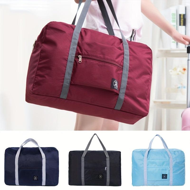 Portable Travel Duffle Bag Zipper Large Capacity Luggage Bag