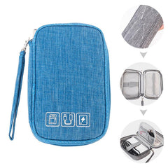 Cable Storage Bag Organizer Charger Case Zipper Electronics Accessories