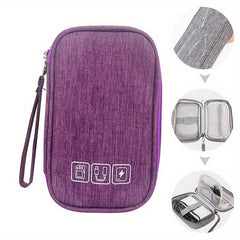 Cable Storage Bag Organizer Charger Case Zipper Electronics Accessories