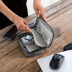 Cable Storage Bag Organizer Charger Case Zipper Electronics Accessories