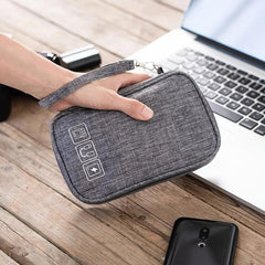 Cable Storage Bag Organizer Charger Case Zipper Electronics Accessories