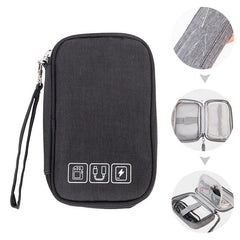 Cable Storage Bag Organizer Charger Case Zipper Electronics Accessories