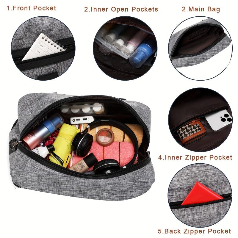 Portable Duffle Bag Large Capacity Multifunctional Polyester Weekender Bag