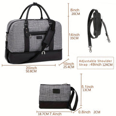 Portable Duffle Bag Large Capacity Multifunctional Polyester Weekender Bag