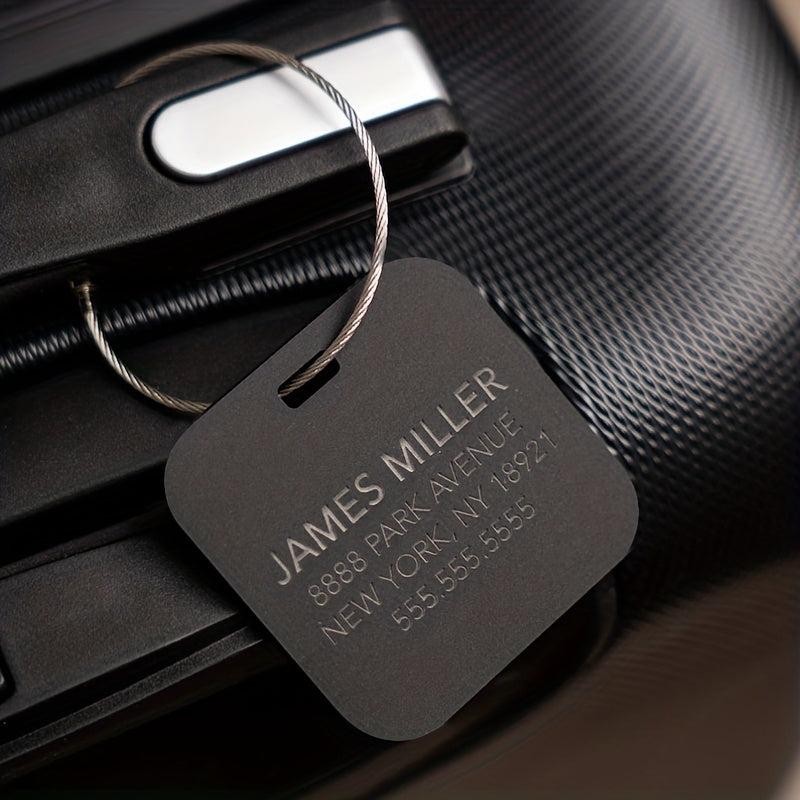 Personalized Luggage Tag Engraved Travel Gift Bag Tag