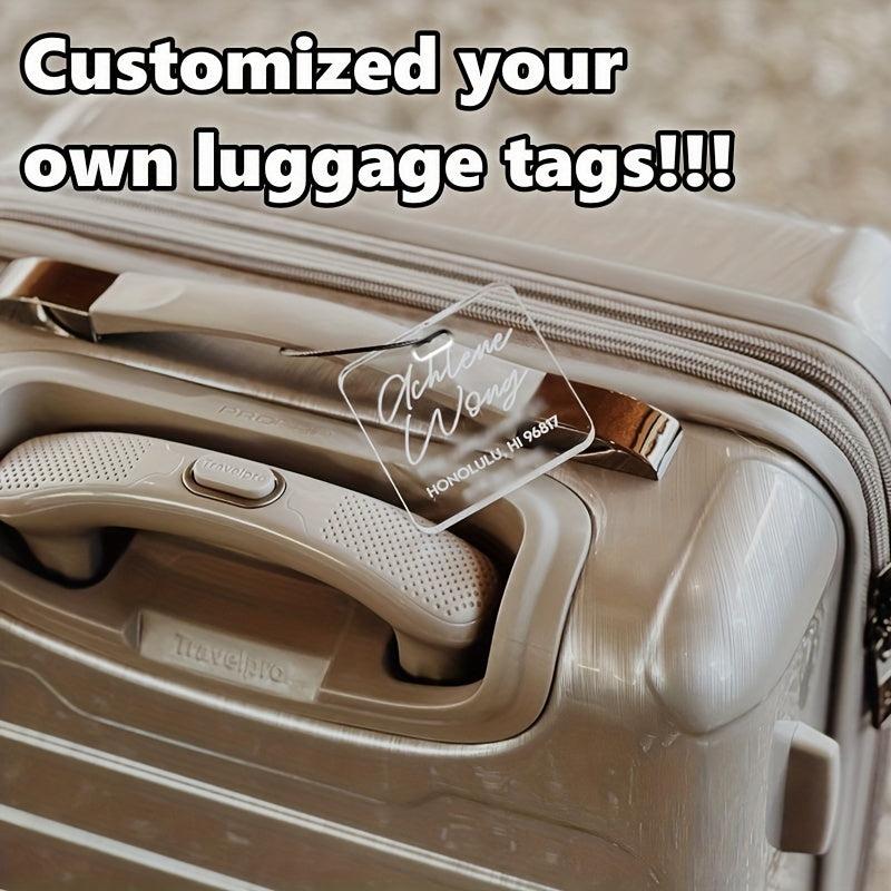 Personalized Luggage Tag Engraved Travel Gift Bag Tag