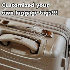 Personalized Luggage Tag Engraved Travel Gift Bag Tag