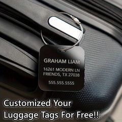 Personalized Luggage Tag Engraved Travel Gift Bag Tag