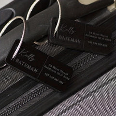 Personalized Luggage Tags Rectangle Shape Lightweight Backpack Tags