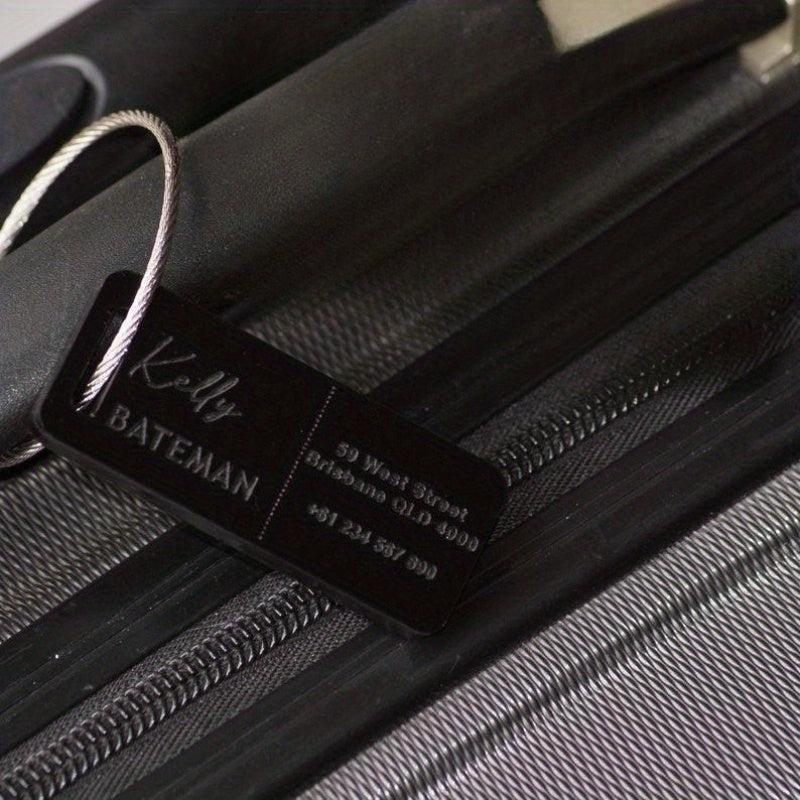 Personalized Luggage Tags Rectangle Shape Lightweight Backpack Tags