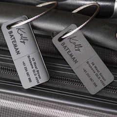 Personalized Luggage Tags Rectangle Shape Lightweight Backpack Tags