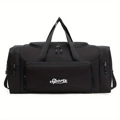Large Capacity Duffle Bag Nylon Lightweight Luggage Bag With Shoe Compartment