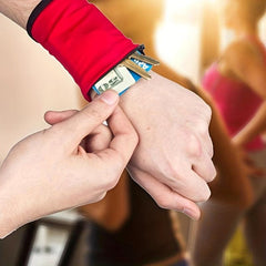 Mini Wrist Wallet Pouch Band Fitness Sports Zipper Wristband