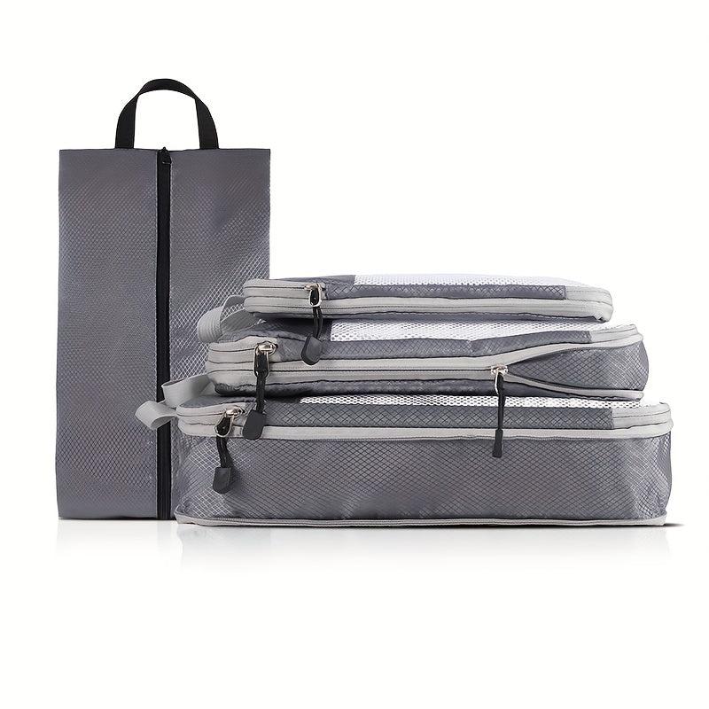 4pcs Lightweight Handheld Packing Cubes Clothing Shoes Storage Bag
