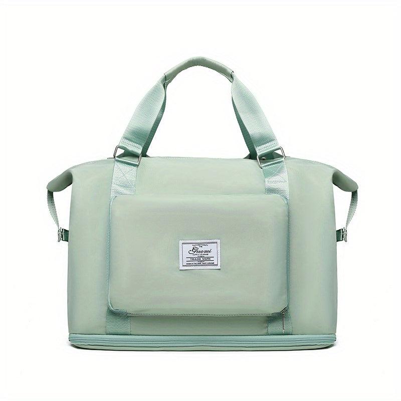 Large Capacity Travel Bag Expandable Foldable Dry Wet Separation Sports Bag
