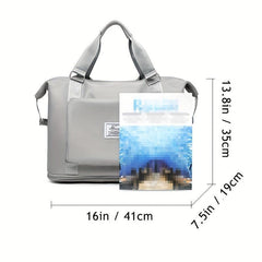 Large Capacity Travel Bag Expandable Foldable Dry Wet Separation Sports Bag