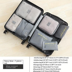 7Pcs Luggage Packing Organizers, Travel Clothes Underwear Storage Bag