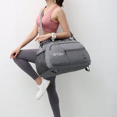 Large Capacity Travel Backpack Gym Bag Wet Dry Separation Duffle Bag