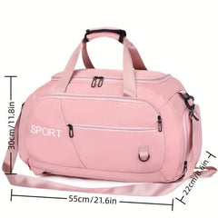 Large Capacity Travel Backpack Gym Bag Wet Dry Separation Duffle Bag