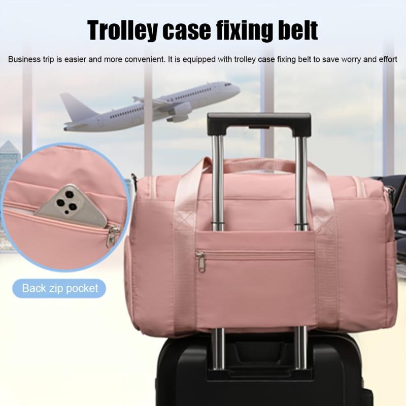 Dry Wet Separation Weekender Bag Large Capacity Travel Duffel Bag