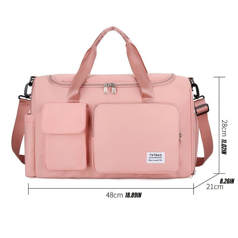 Dry Wet Separation Weekender Bag Large Capacity Travel Duffel Bag