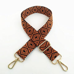 Embroidered Jacquard Bag Strap Adjustable Shoulder Crossbody Replacement
