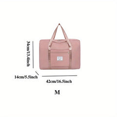 Travel Portable Lightweight Sports Zipper Handbag Duffel Bag