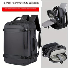Large Capacity Travel Laptop Backpack USB Charging Waterproof Bag