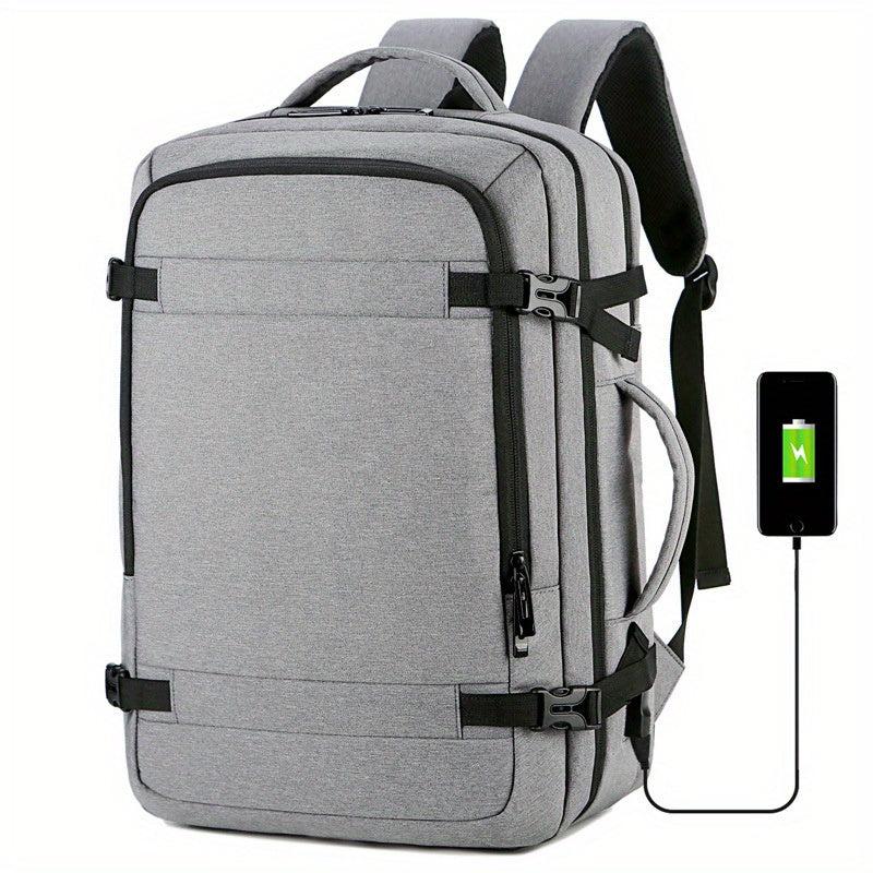Large Capacity Travel Laptop Backpack USB Charging Waterproof Bag