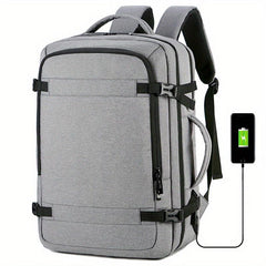 Large Capacity Travel Laptop Backpack USB Charging Waterproof Bag