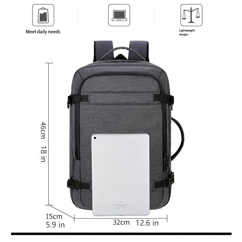 Large Capacity Travel Laptop Backpack USB Charging Waterproof Bag