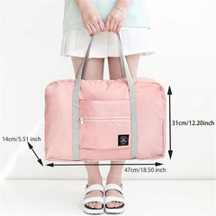 Large Capacity Foldable Travel Storage Duffel Bag 5.5 x12.2 x18.5