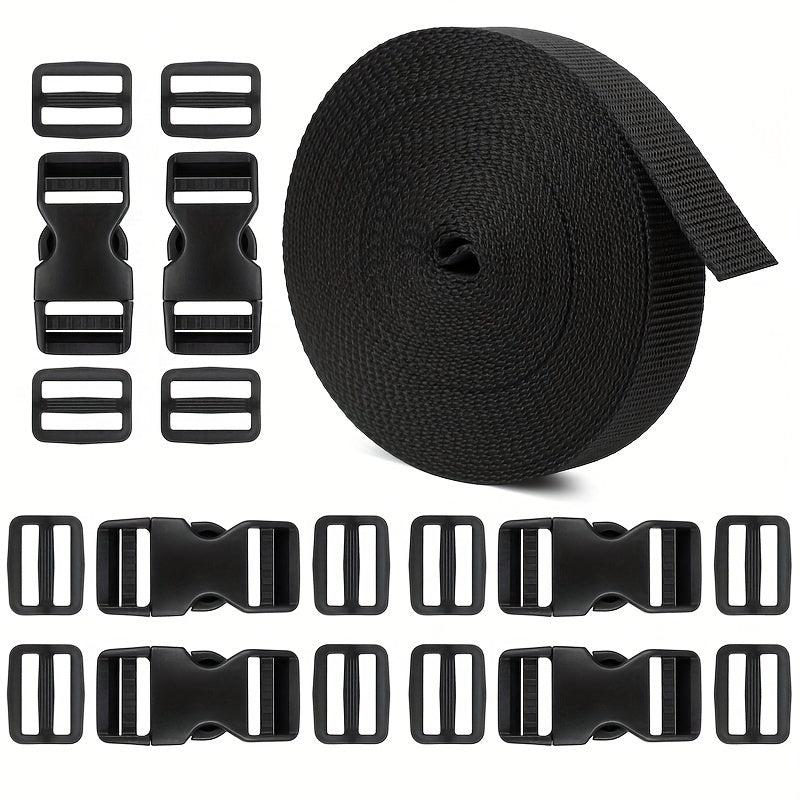 Adjustable Release Buckles Webbing Straps Set