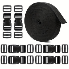 Adjustable Release Buckles Webbing Straps Set
